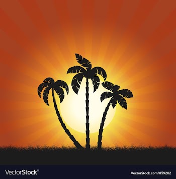 Summer background vector image