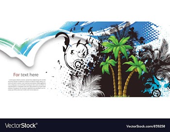 Summer background vector image