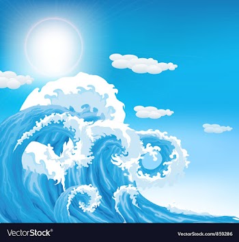 Summer background vector image