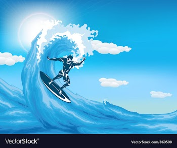 Summer background vector image