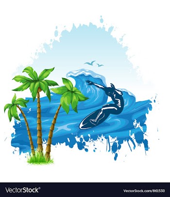 Summer background vector image
