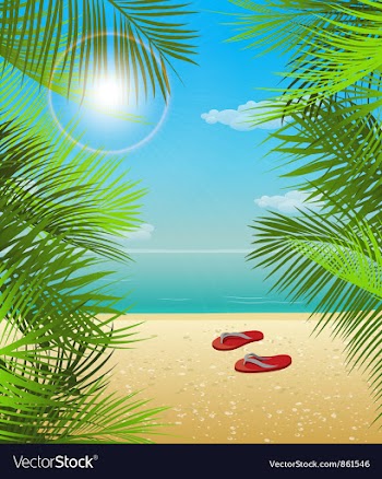 Summer background vector image