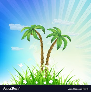 Summer background vector image