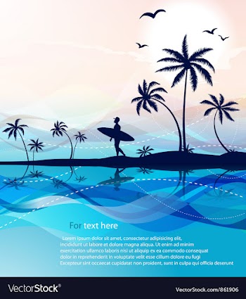 Summer background vector image