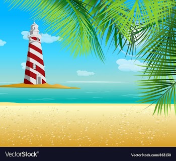 Summer background vector image