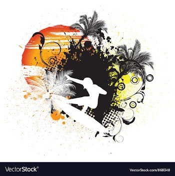 Summer background vector image