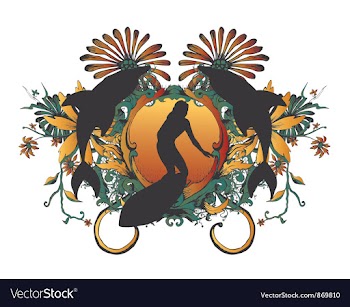 Summer background vector image
