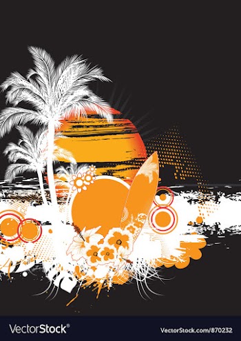 Summer background vector image