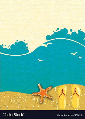 Summer background vector image
