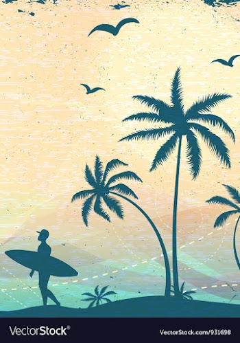 Summer background vector image