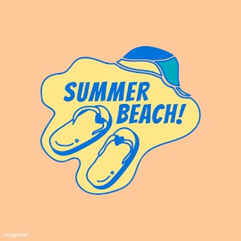 Summer beach badge | Free stock vector - 592657