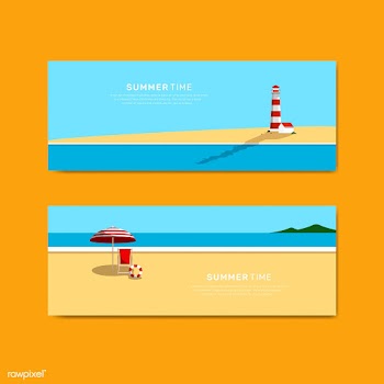 Summer beach | Free stock vector - 680481