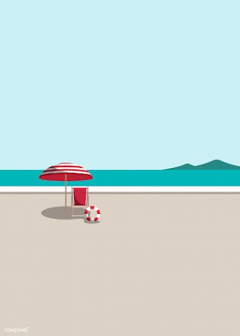 Summer beach | Free stock vector - 680490