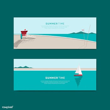 Summer beach | Free stock vector - 680497
