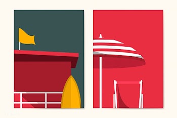 Summer beach | Free stock vector - 680502