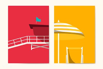 Summer beach | Free stock vector - 680505