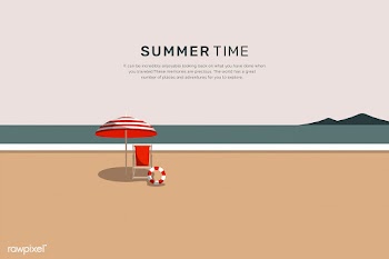 Summer beach | Free stock vector - 680508