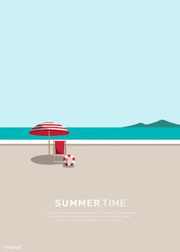 Summer beach | Free stock vector - 680510