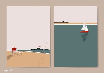 Summer beach | Free stock vector - 680515
