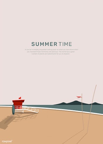 Summer beach | Free stock vector - 680532