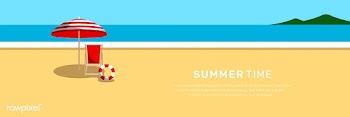 Summer beach | Free stock vector - 680535
