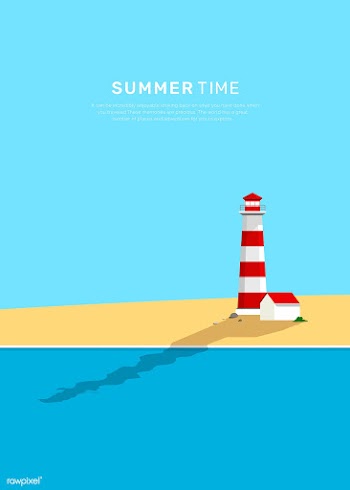 Summer beach | Free stock vector - 680542