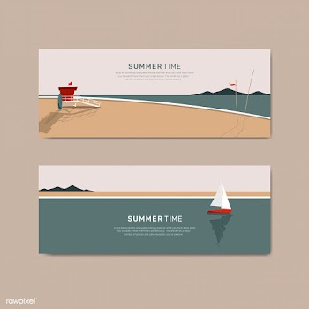 Summer beach | Free stock vector - 680548
