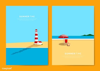 Summer beach | Free stock vector - 680556