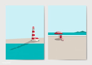 Summer beach | Free stock vector - 680565