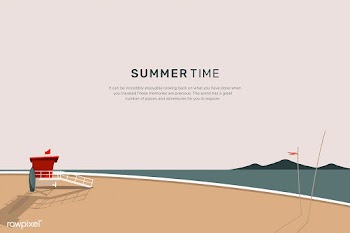 Summer beach | Free stock vector - 680571