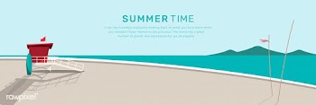Summer beach | Free stock vector - 680576