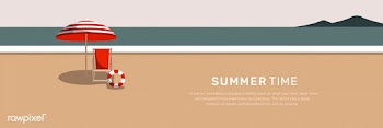Summer beach | Free stock vector - 680577