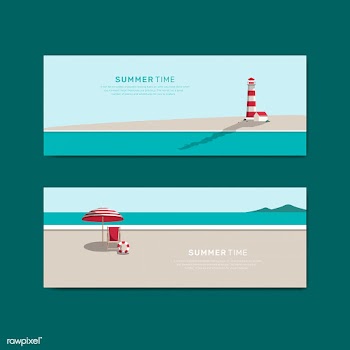 Summer beach | Free stock vector - 680578