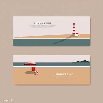 Summer beach | Free stock vector - 680579