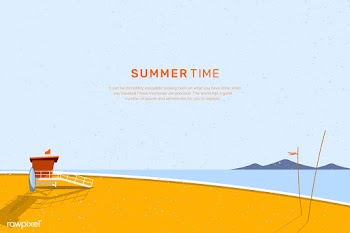 Summer beach | Free stock vector - 680583
