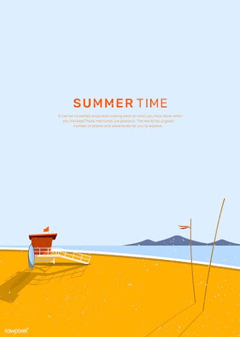 Summer beach | Free stock vector - 680585