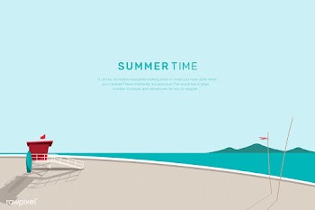 Summer beach | Free stock vector - 680587