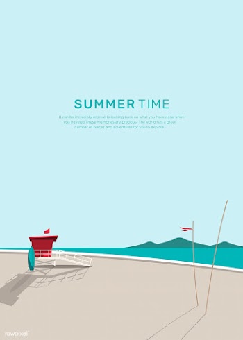 Summer beach | Free stock vector - 680590