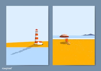 Summer beach | Free stock vector - 680639