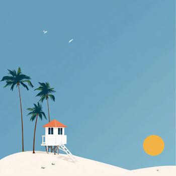 Summer Beach Paradise Vector Design