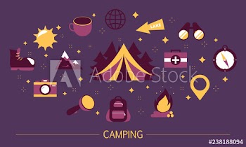 Summer camp concept