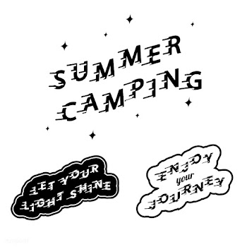 Summer camping stickers | Free stock vector - 575139