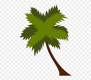 Summer Clipart Coconut Tree - Leaves Of Coconut Tree Vector Png