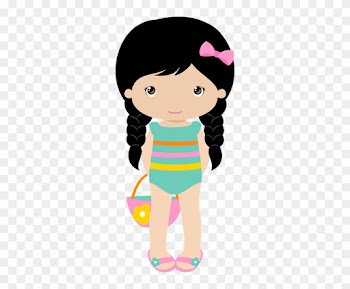 Summer Clipart, Praia Vero, Arte Digital, Elemento, - Menina Na Piscina Png