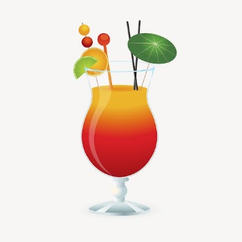 Summer cocktail clipart, beverage illustration | Free PSD - rawpixel
