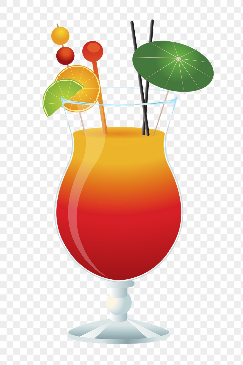 Summer cocktail png sticker, beverage | Free PNG - rawpixel