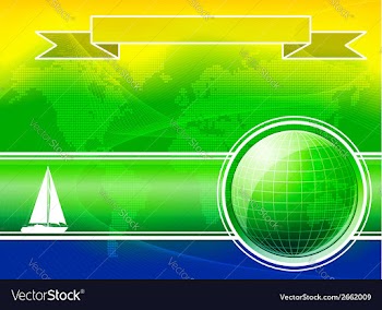 Summer Color Background With Yacht vector image