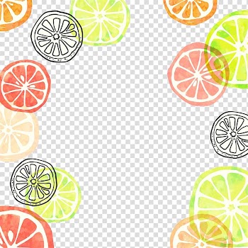 Summer , Color orange slice transparent background PNG clipart