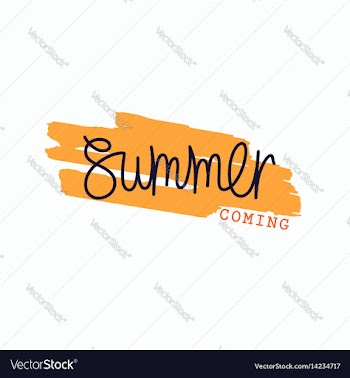 Summer coming vector image