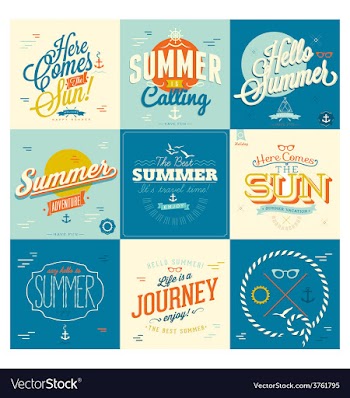 Summer design vector image